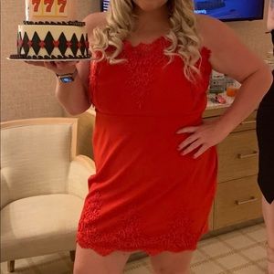 Gorgeous open back red dress